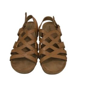 BareTraps Women's Brown Strappy Sandals Jeovanna 8.5